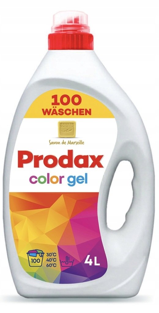 PRODAX COLOR Żel do prania kolorów 4L Niemiecki do kolorowych