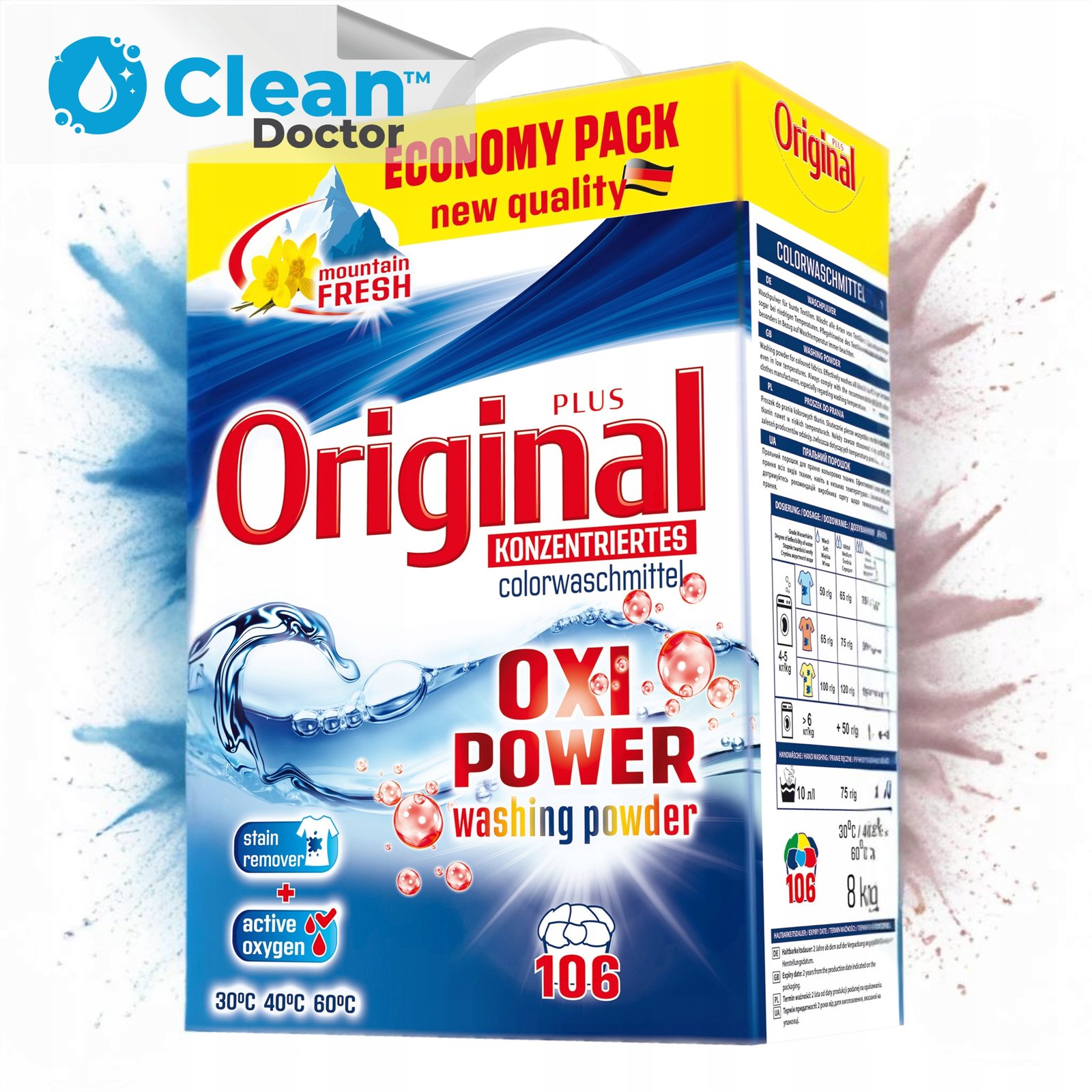Proszek do Prania Kolorów ORIGINAL Plus Active Power 8kg 106 Prań - obrazek 3